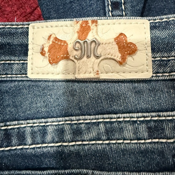 Miss me Chloe boot cut Jean with real cow hair inlay 30/34 - Picture 6 of 11